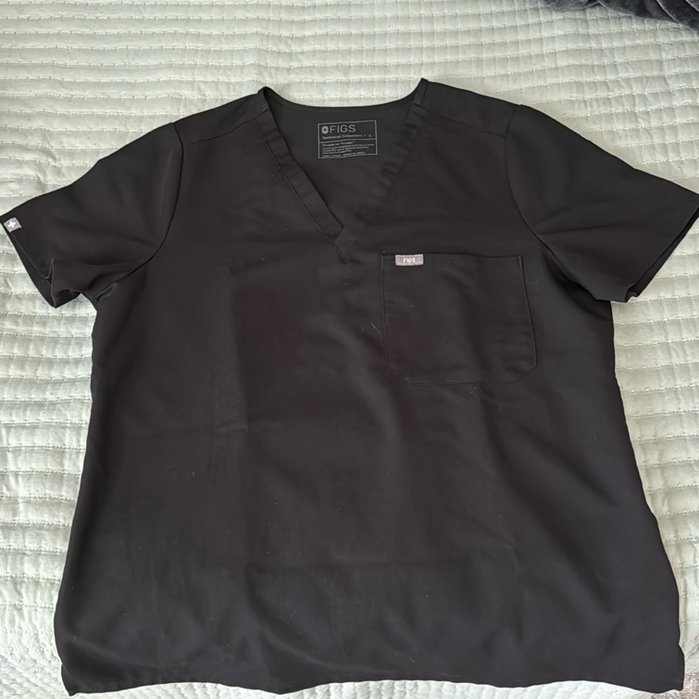 Large Black FIGS Top Women’s